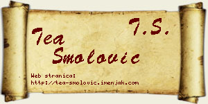 Tea Smolović vizit kartica